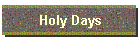 Holy Days